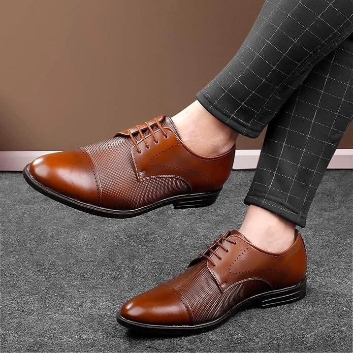 EliteStep Men's Formal Shoes – Classic Brown Elegance